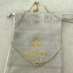 Kendra Scott matte gold link necklace